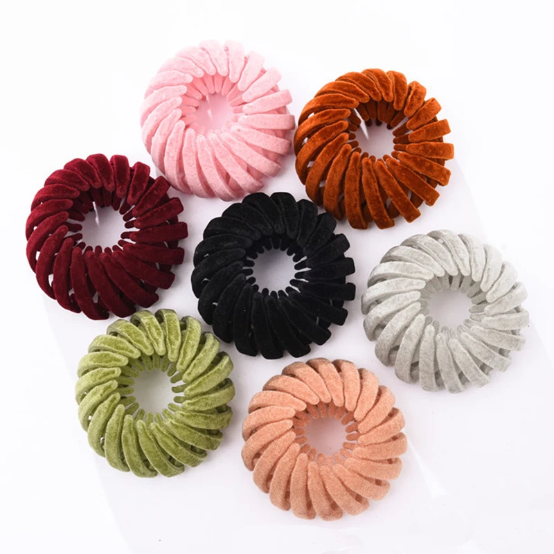 Women Bun Hair Claw Velvet Bird Nest Expanding Hair Accessories Horsetail Buckle Hair Clips Female Ponytail New Headwear Hairpin