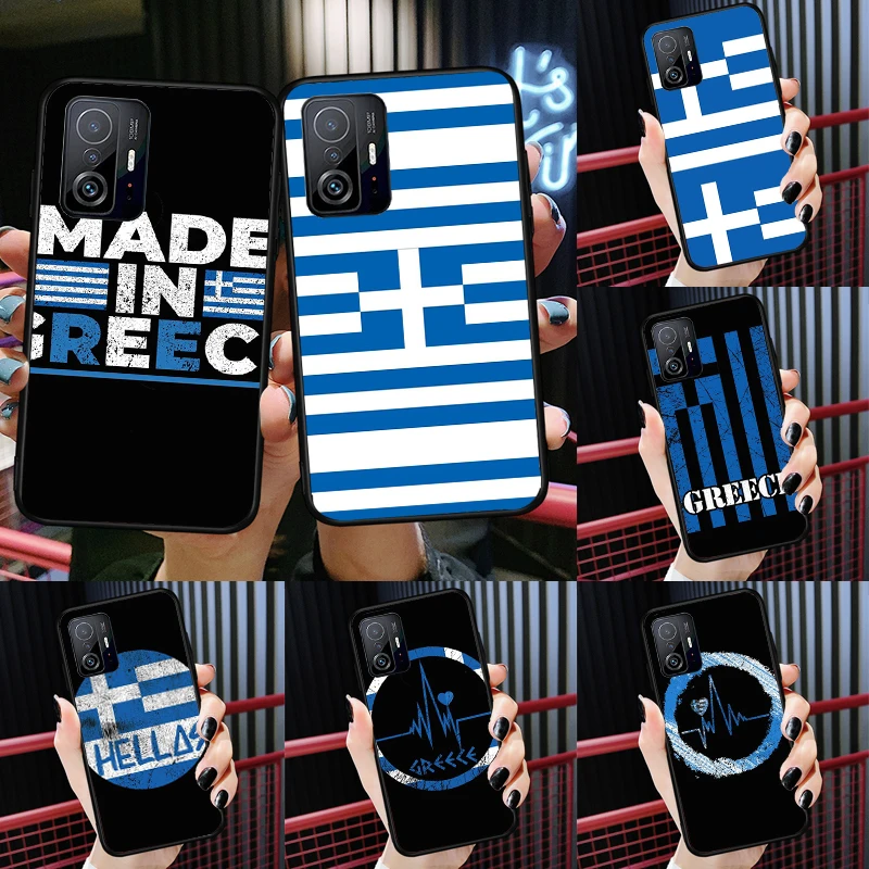 Greece Greek National Flags For POCO X5 X4 X3 F5 Pro M4 M5s F3 F4 GT C40 Phone Case For Xiaomi 12T 11T 13 Pro 12 Lite