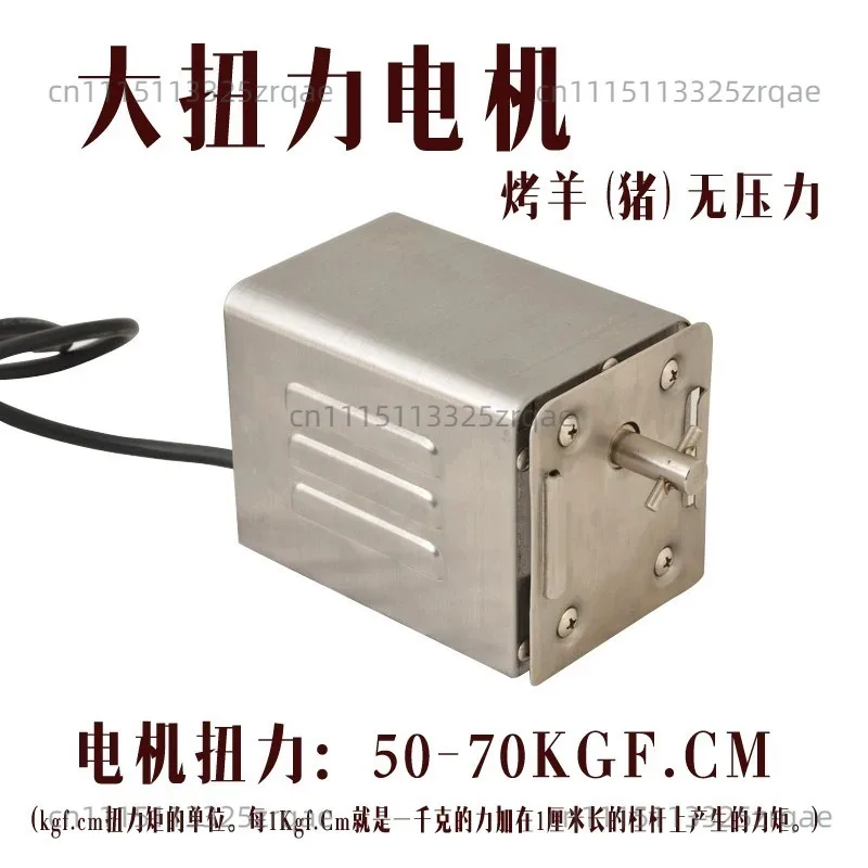 SP-S40 Stainless Steel Barbecue Electric Motor, Professional Barbecue Motor for Chicken, Pork, Grilled Goat Outdoors (220V-240V)