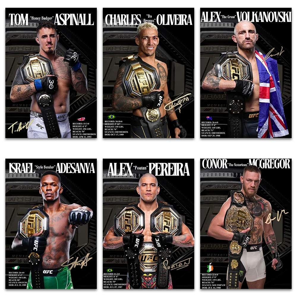 الملاكمة القتال ستار قماش جدار الفن طباعة ملصق MMA اللوحة الزخرفية ديكور المنزل الحديث الملاكمة الرياضة عاشق هدية غير المؤطرة #1