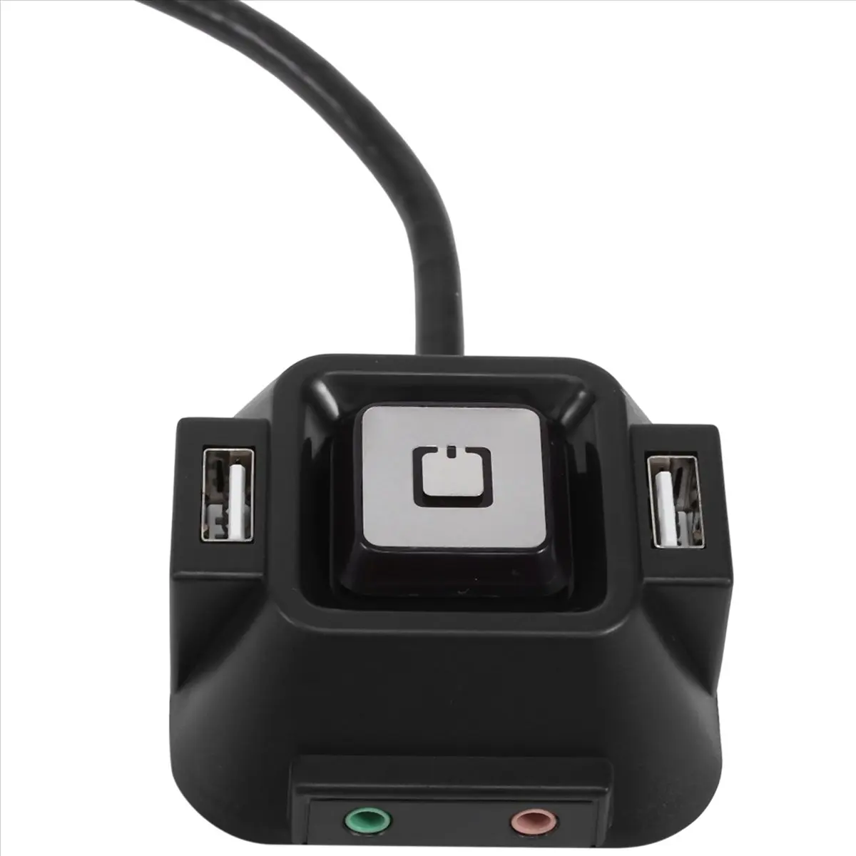 ABIU Desktop Computer Case Switch,Reset HDD Button Switch with Dual USB Ports,Power Button,Audio Ports for Desktop PC Case