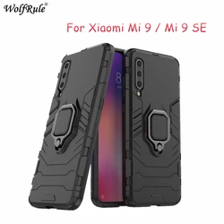 For Xiaomi Mi 9 Case TPU Hard PC Xiaomi Mi9 Case Ring Holder Stand Magnetic Armor Case For Xiaomi Mi 9 SE Mi9 Phone Fundas 6.39