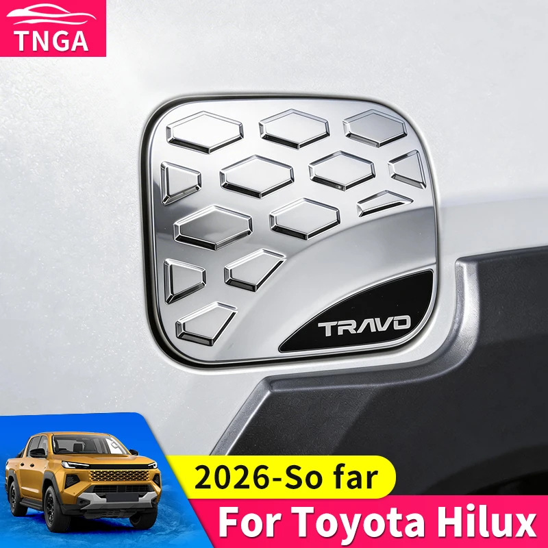 

Для Toyota Hilux 2026 WorkMate SR SR5 Rugged X: Защитная крышка топливного бака от царапин, водонепроницаемая, для внешней модификации, автоаксессуар
