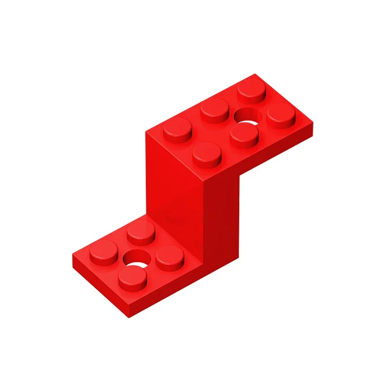 Gobricks GDS-1129 Bracket 5 x 2 x 2 1/3 with 2 Holes and Bottom Stud Holder compatible with lego 76766 6087 28964