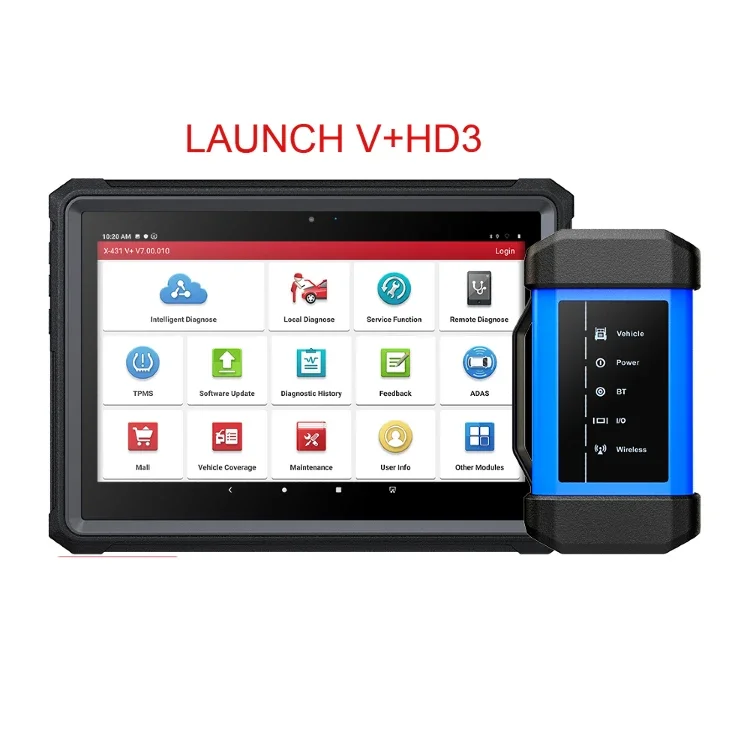 

Original Launch X431 V Plus With Hd3 Fully Configured Car Obd2 Software Crack Heavy Duty Truck Diagnostic Scanner Tool