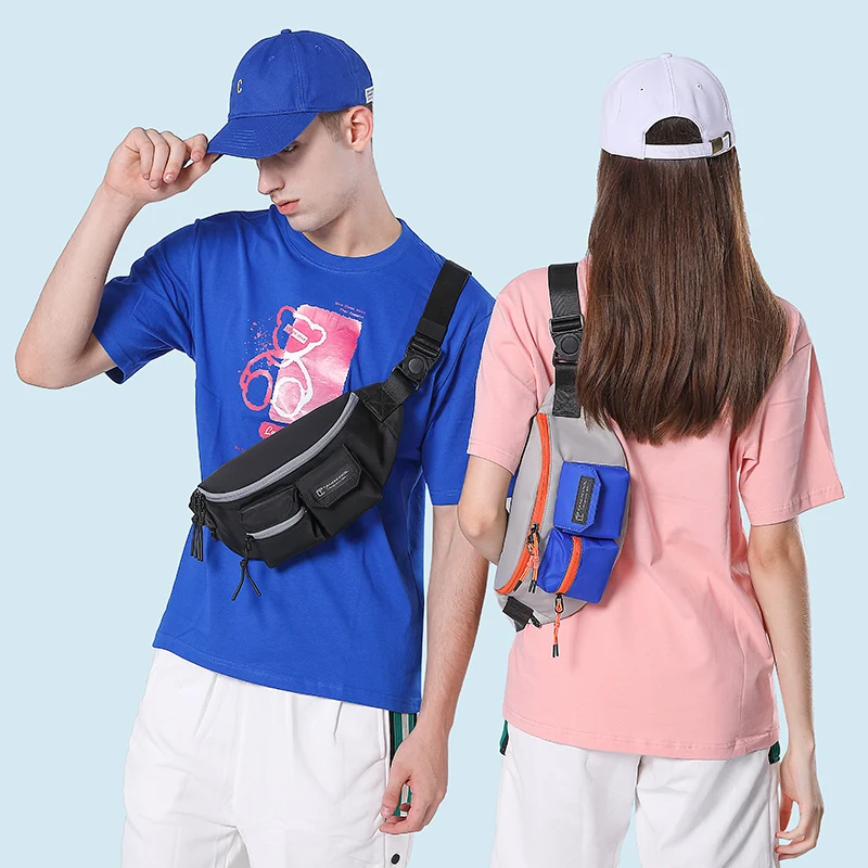 2026 Functional Oxford Waist Bag Waterproof Anti Theft Multi-pocket Fanny Pack Men Casual Sling Bag for Outdoor Sports Daily Use