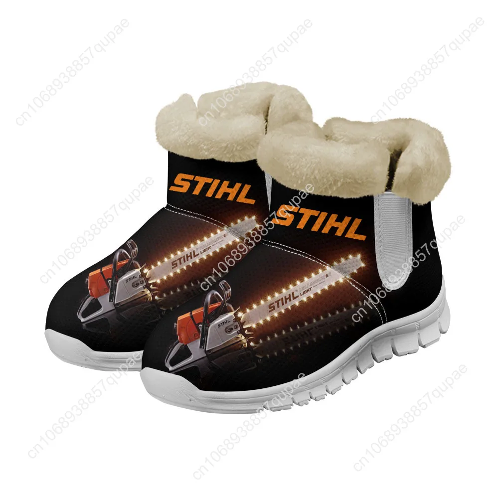 

Stihls Chainsaw Pattern Snow Boots Mens Womens Teenager Shoes Keep Warm Casual Lightweight Sports Custom Sneakers