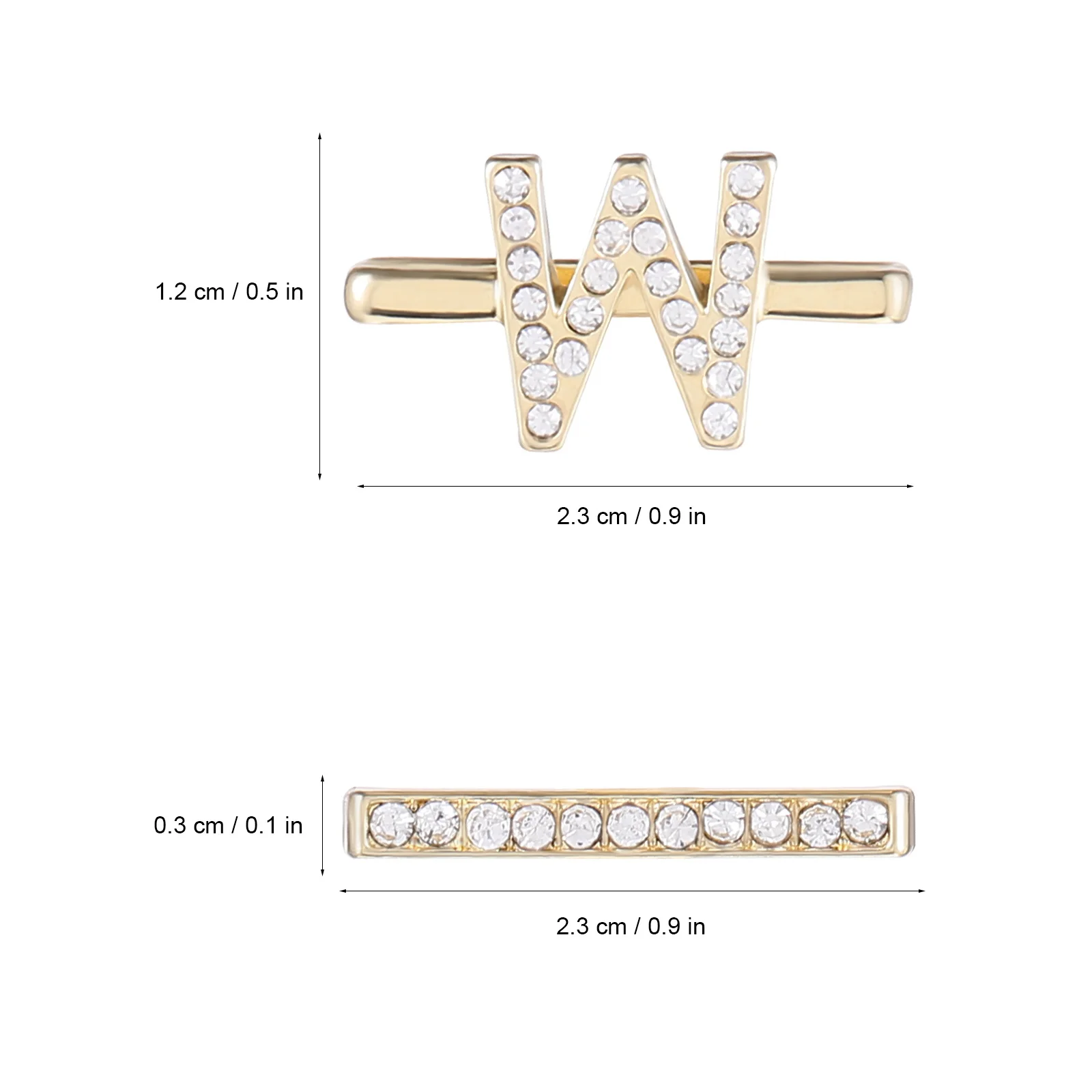 10 قطع من إكسسوارات ديكور حزام الساعة حلقات معدنية لساعة اللياقة البدنية الذكية، سوار معصم أنيق، أشرطة مخصصة