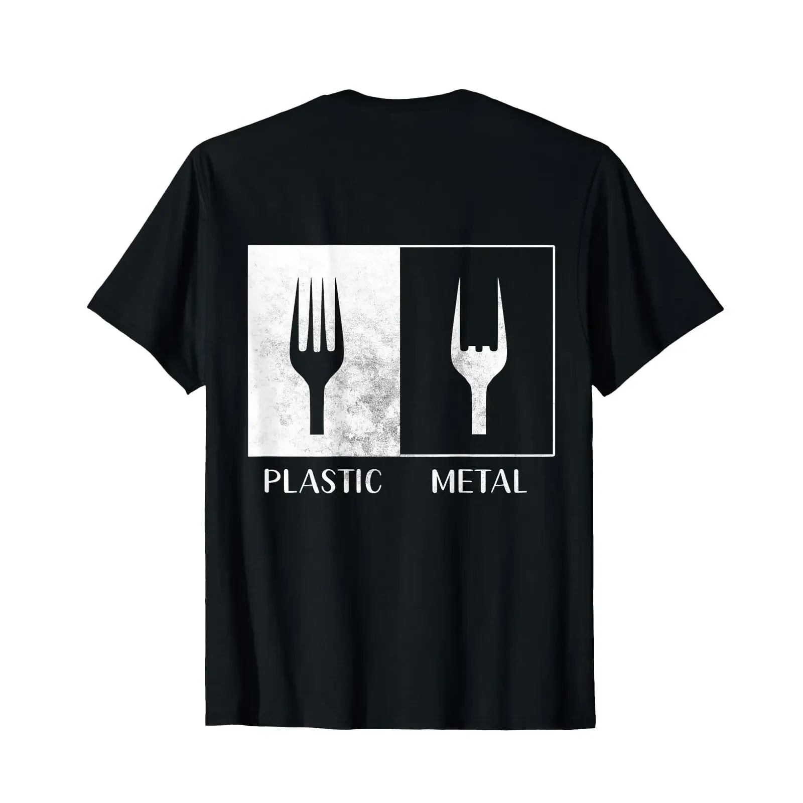 Backprint Plastic Heavy Metal Funny Music T Shirt vintage Washed streetwear Slightly Soft fashion Stretched Breathable Unisex
