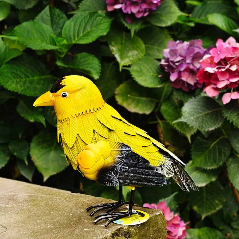 Outdoor Garden Courtyard Kindergarten Decorative Ornaments Wrought Iron Bird Sculpture Balcony Landscaping Crafts Decoration
