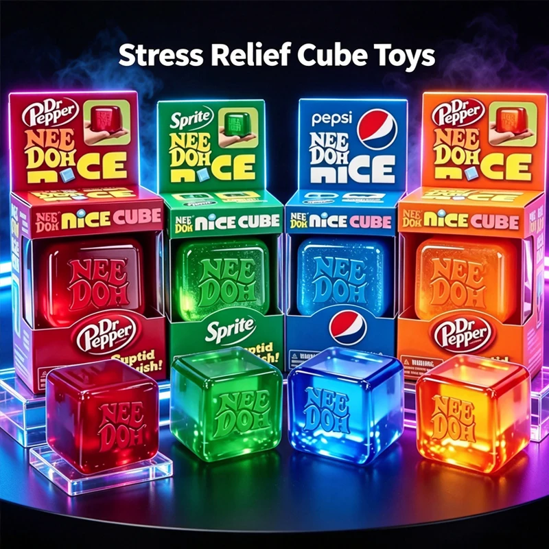 Genuine Nedoh Nice Cube Sensory Stress Squishy Toy Reliever Fidget Tool for Anxiety & Focus Desk Sensory Cube for Adults & Kids