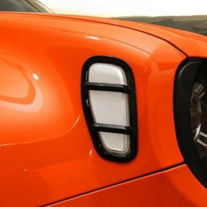 

2Pcs/Set Protector Side Lamp Covers Decal Decor Trim For Jeep Renegade 2015-2019 Black Car Exterior Accessories