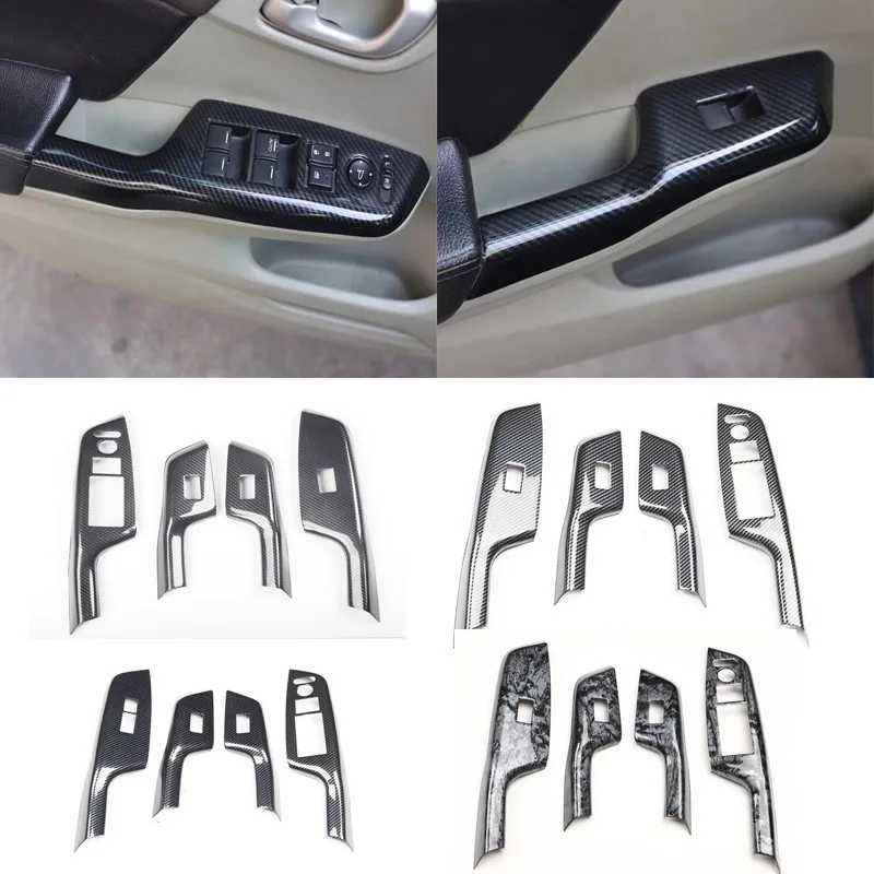 

LHD RHD для Honda Civic 9TH 2012 2023 2014 ABS автомобильное оконное стекло подъемник переключатель панель подлокотник крышка отделка аксессуары для интерьера