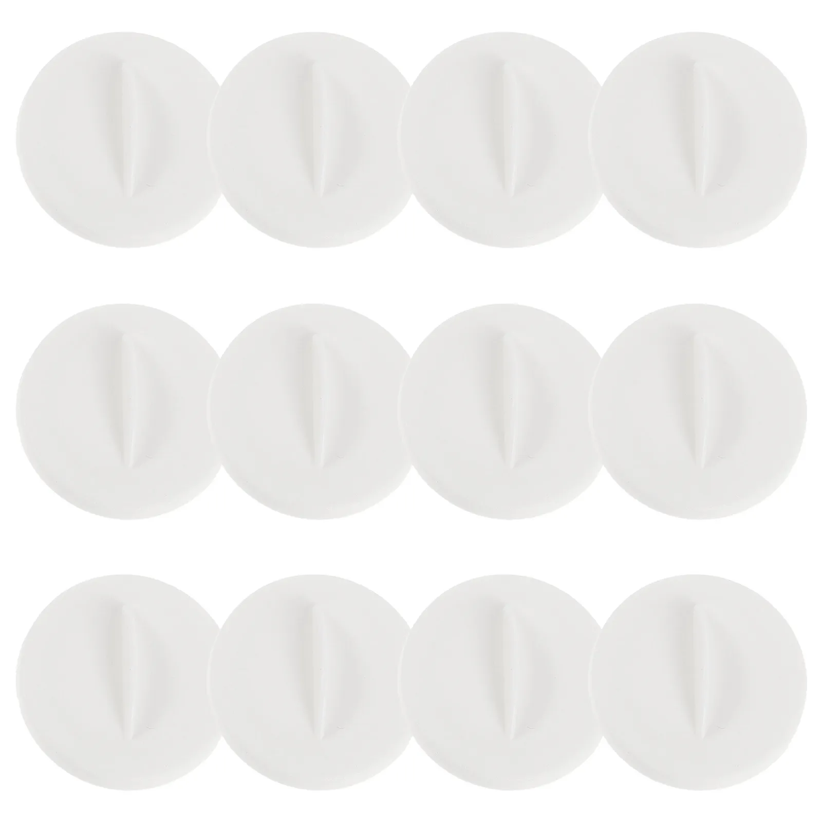 24Pcs Hydroponic Growing System Hole Caps White Round Spacer Covers 1.5 Inch Plant Hole Caps Indoor Garden Deck Pod Covers view 6