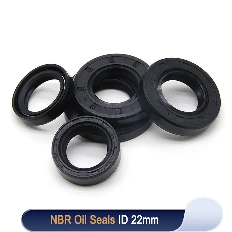 

2/5/10pcs NBR Oil Seal ID 22mm TC-22*32/35/38/40/42/45/47/48/50/52*5/7/8/10mm Nitrile Rubber Shaft Double Lip Oil Seals Gasket