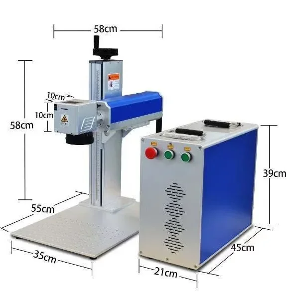 

CNC Portable Fiber Marking Machine Engraving Machine for Metal Plastic Jewelry Stainless Steel Deep Marking 3D Leather 20W