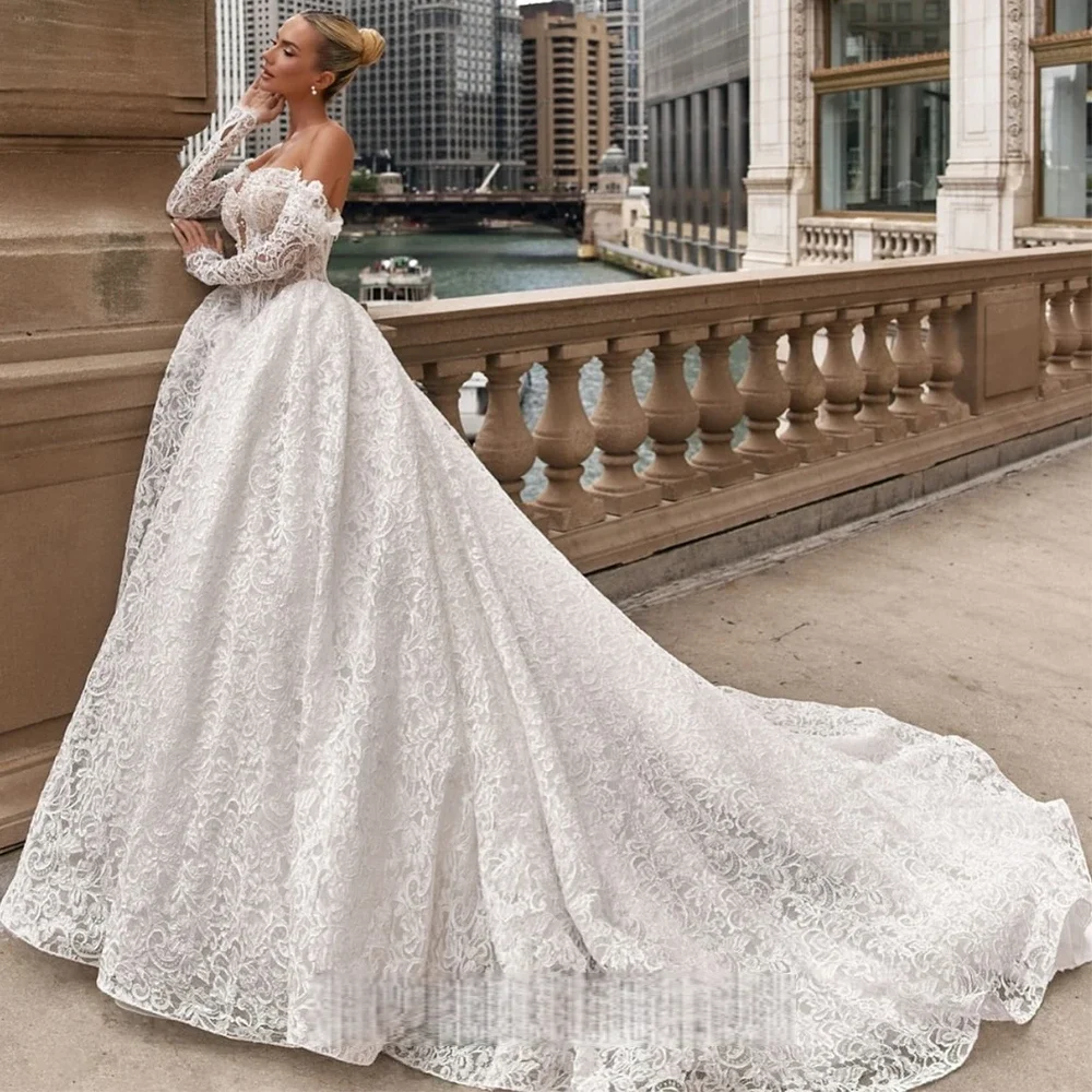 wedding dress custom design Gowns Daci Gowns A.Cherie Couture Custom Luxury Wedding Dress A-Line