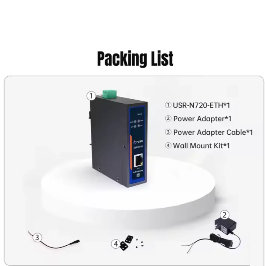 Шлюз IoT Поддержка RS485 к Ethernet 1000 точек данных Шлюз Modbus Multi-Host Modbus Polling N720-ETH