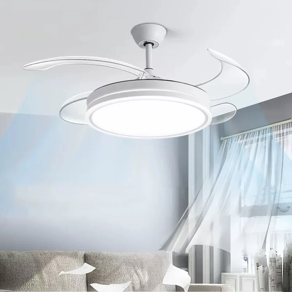 

、Invisible Fan Light 2024 New Ceiling Fan Light Large Wind Power Household Living Room Restaurant Bedroom Electric Fan Chandelie