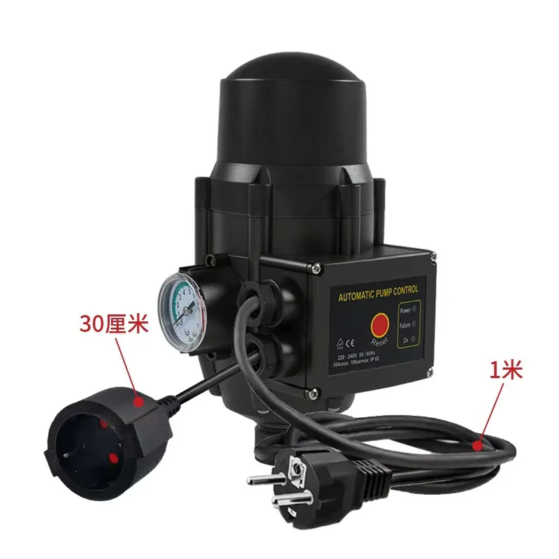 Adjustable Electronic Water Pump Pressure Controller Electronic Pressure Switch With AU Plug For Household Water Pump System