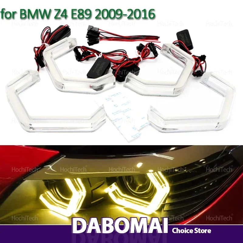 

M4 Style LED Angel Eyes Kit Ring Лимонно-желтый цвет фары DRL для BMW Z4 E89 SDrive18i 20i 23i 28i 30i 35i 2009-2016