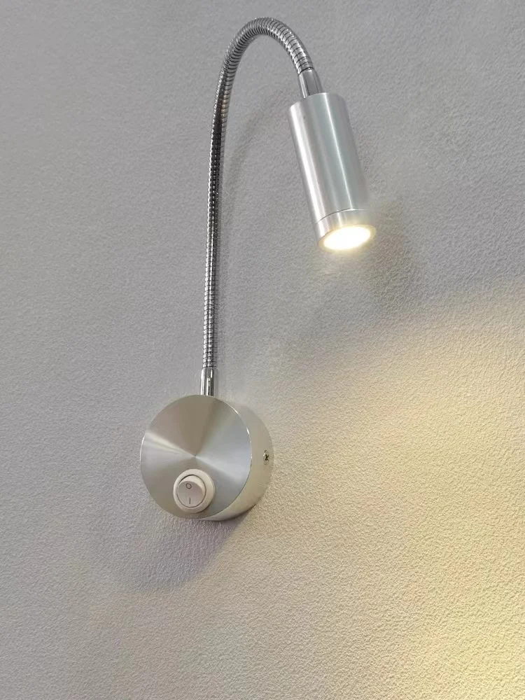 LED Tube Spotlight Indoor Hotel Room Bedside Bedroom Reading Light Counter Universal Work Wall Light