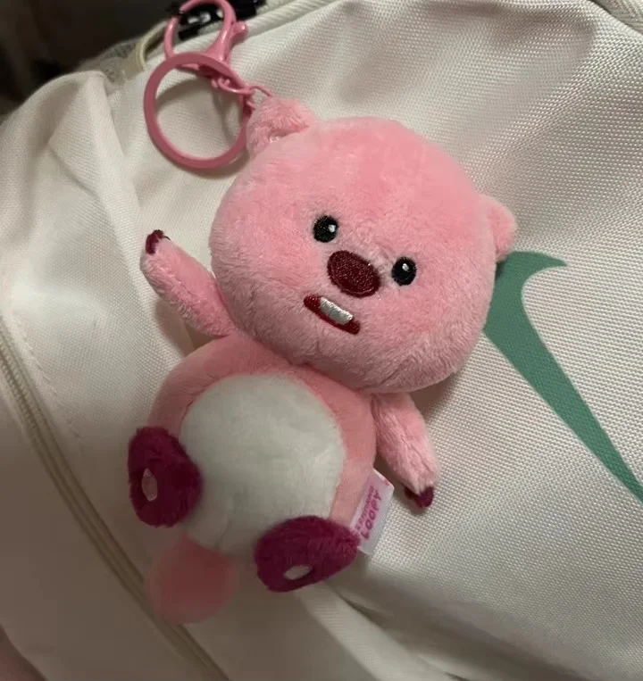 30 cm Loopy Youyou Original Anime dessin animé en peluche petit castor Rock Animal série Kawaii mignon en peluche poupée semblant enfants cadeau jouets