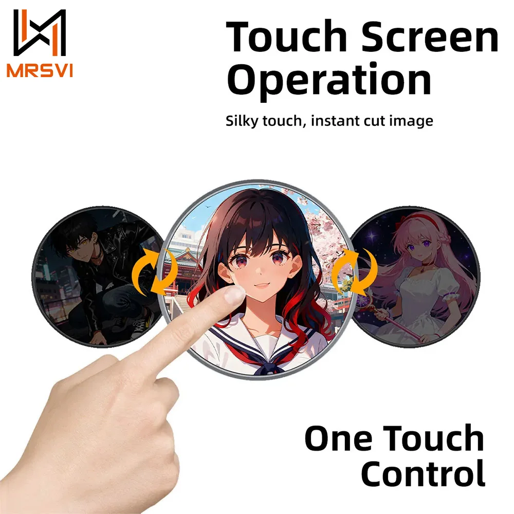 

MRSVI Smart Digital Badge Dynamic Electronic Display Outdoors Small Pendant Fashionable Electronic Badge Digital Show Sceen