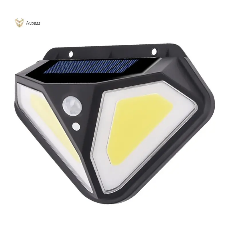 Luz de pared Solar COB para exteriores, lámpara con Sensor de movimiento PIR, 3 modos, impermeable, para decoración de jardín