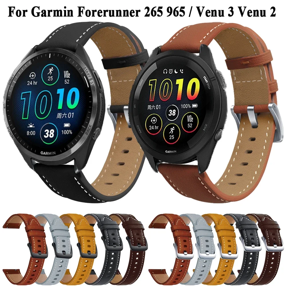 Forerunner 965 265 Strap For Garmin Vivoactive 4 Forerunner 745 255 Venu 3/2 Wacth Band Bracelet Silicone Wristband Accessories