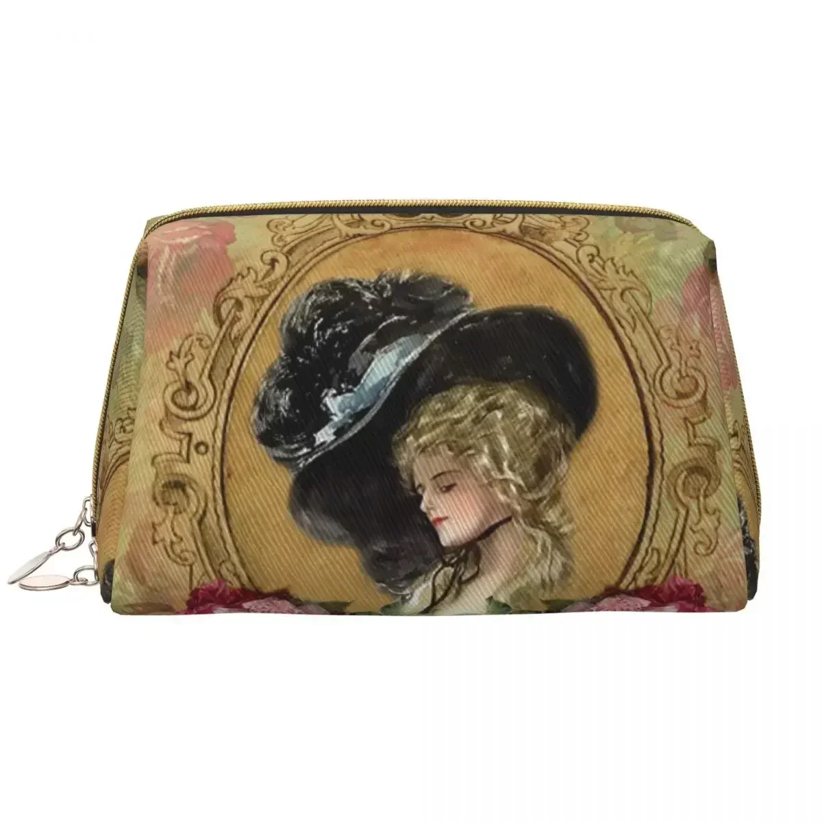 

Victorian Lady Print Cosmetic Bag Women Kawaii Large Capacity Renaissance Angels Makeup Case Beauty Storage Toiletry Bags