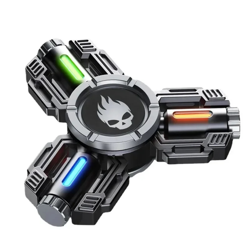 2024 New Fidget Toys Metal Hand Spinner Desk EDC Gyro Luminous Gyro Scope Stress Relief Creative Toys for Men Adults Kids Gifts