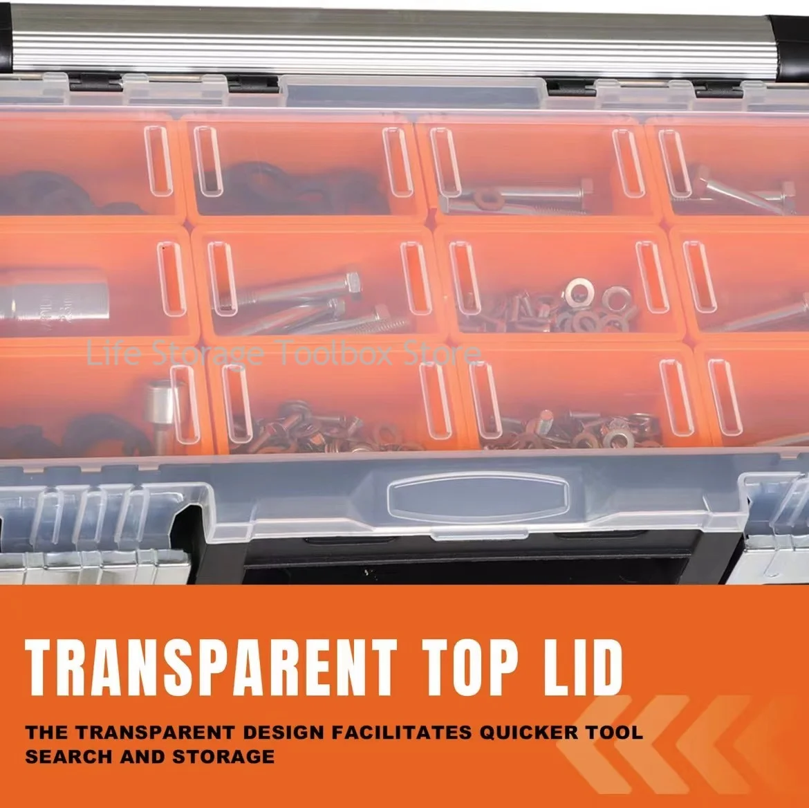 Plastic Parts Tool box organizer box Hardware Tool Storage Box Empty Large Tool Box Drawer Type Organizer Screw Parts Box