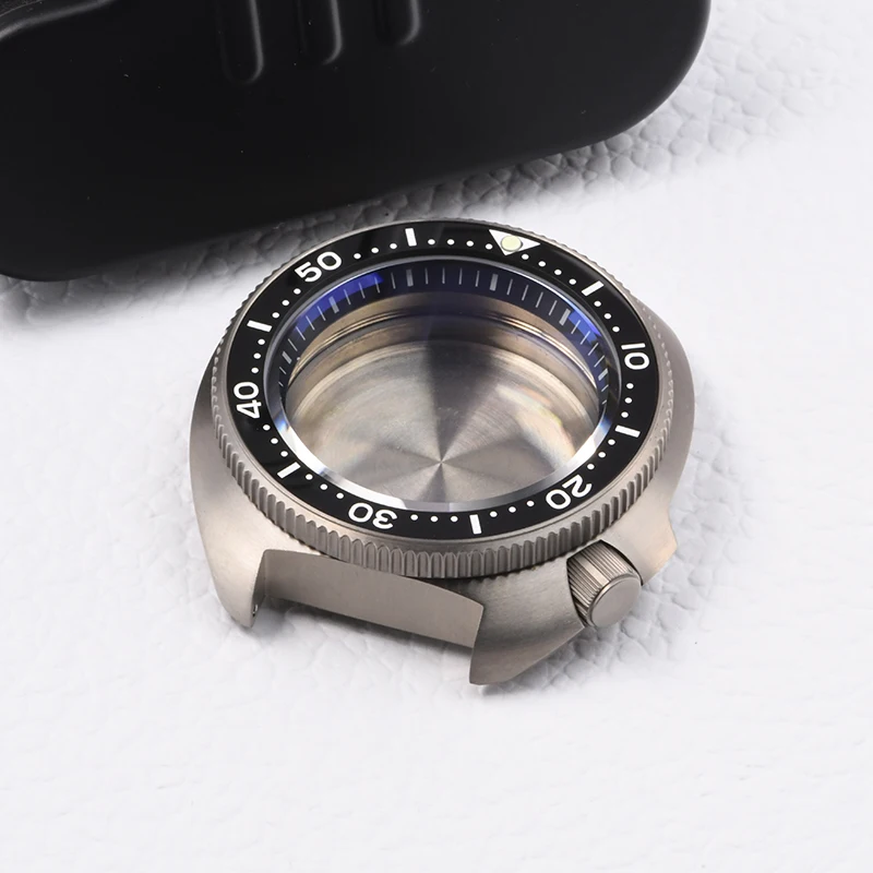 HEIMDALLR watch case Turtle 6105 super luminous Titanium diving case fit Seiko mod for NH35A NH36A Automatic Movement Sapphire