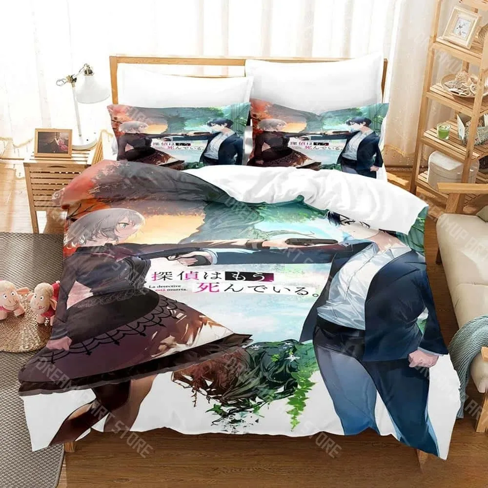 3D Printed Detective Is Already Dead Bedding Set for Boys Girls Duvet Cover Pillowcase Twin Queen King Full Single Double Sizes