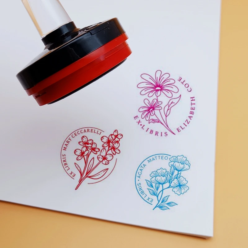 ex libris timbres personalizados de tinta fotopolimero para sellos libros custom library stamp