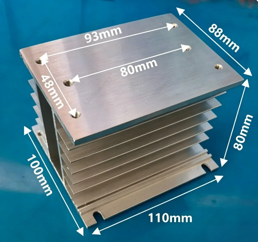 H110 H150Y-150 Aluminum Radiator With Fan Fast Heat Dissipation For Thyristor Solid State Relay Rectifier Bridge
