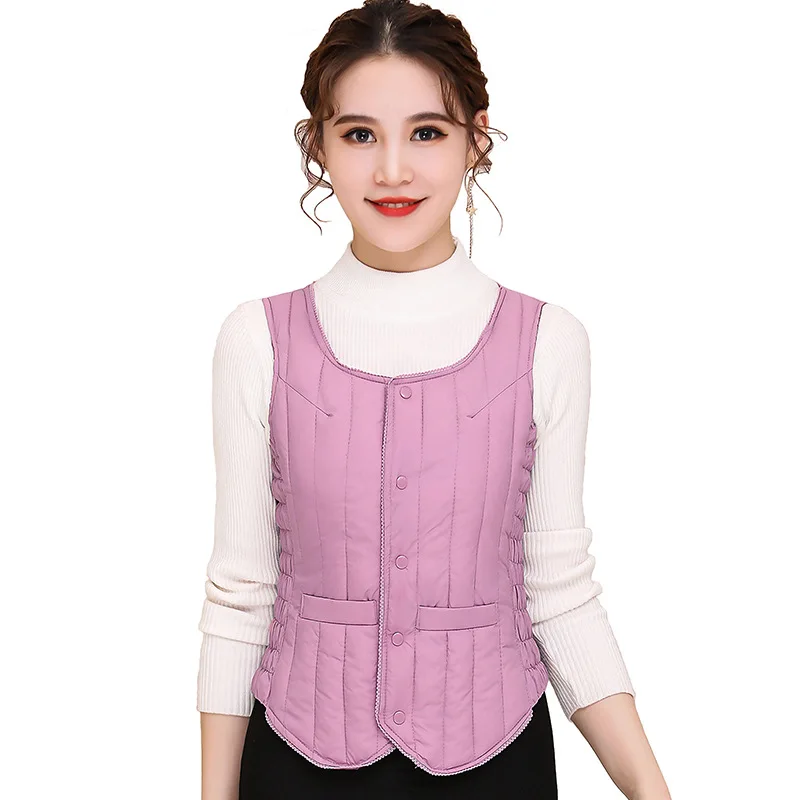 

Женский утепленный хлопковый жилет: облегающий, легкий, модный, осенне-зимний, новый, для ношения как под одеждой, так и поверх, теплый, укороченный.