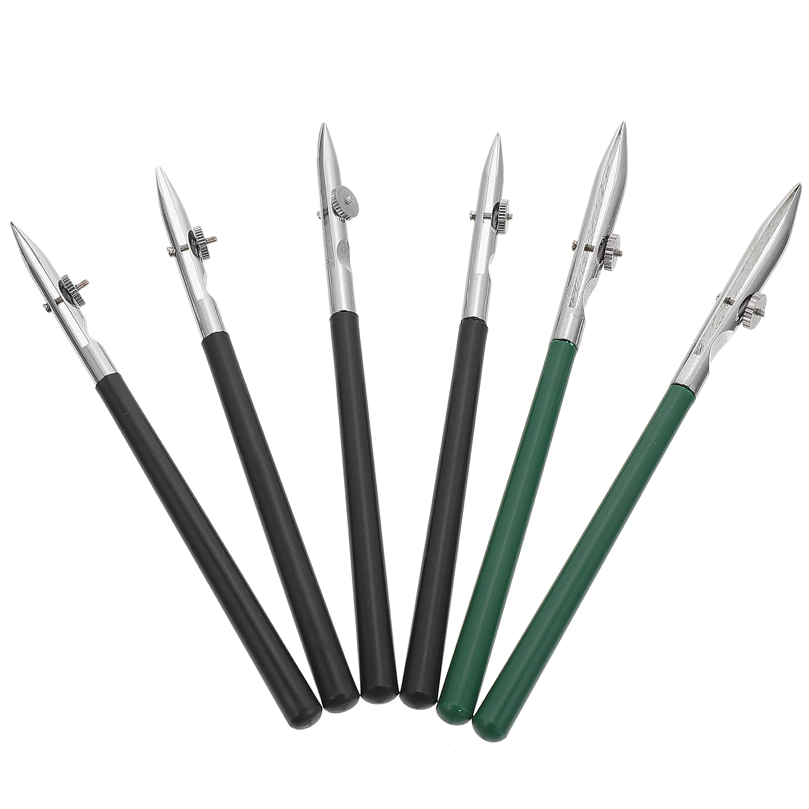 6pcs Adjustable Art Ruling Pens Fine Line Drawing Tools For Technical Art Stationery Masking Fluid Comic Painting Green Color