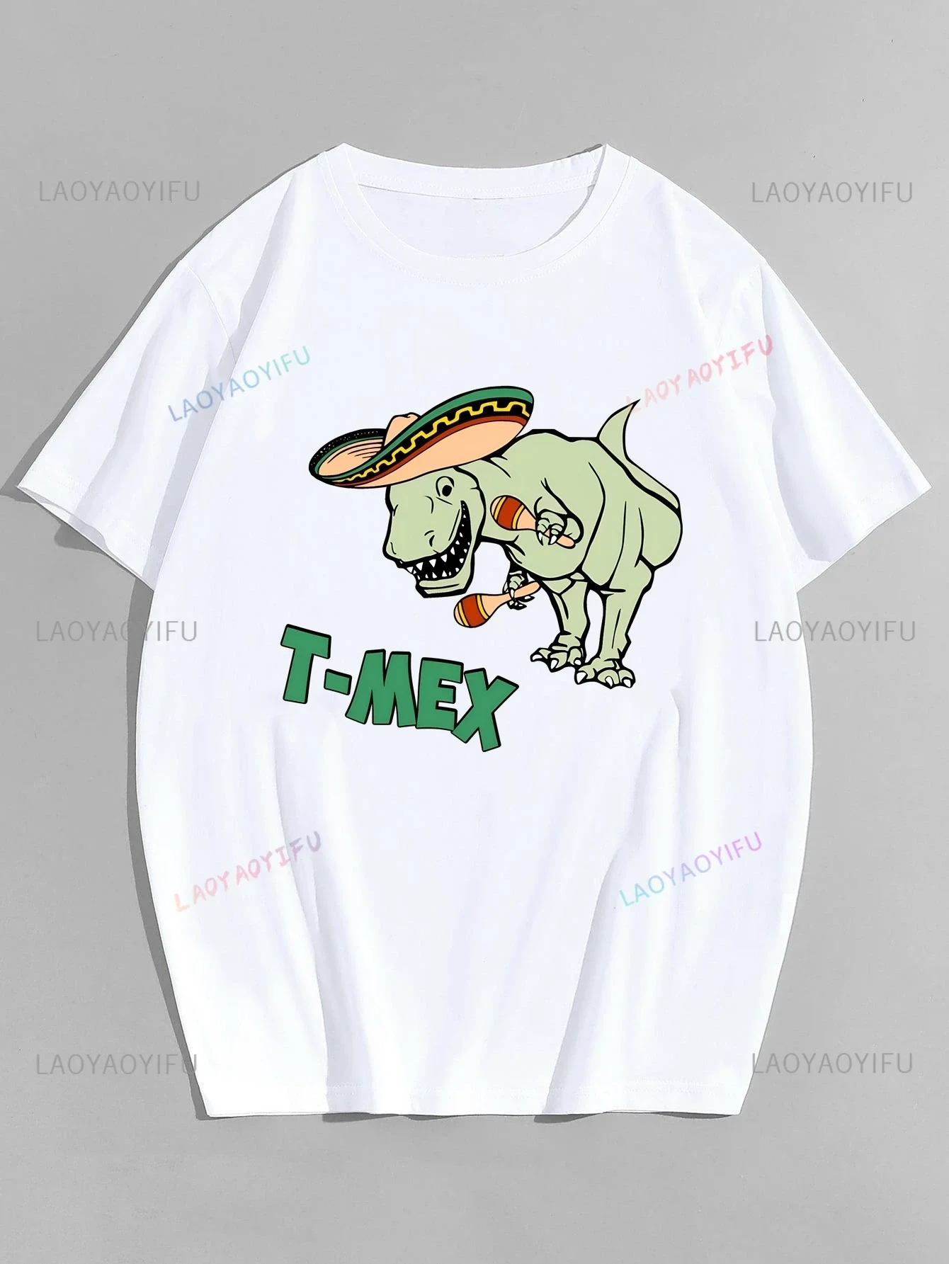 

Casual THE-REX Adult Humor Funny T-shirt Men's Neutral Trend Harajuku Short Sleeve Unisex Shirt Graphic Large T-shirt