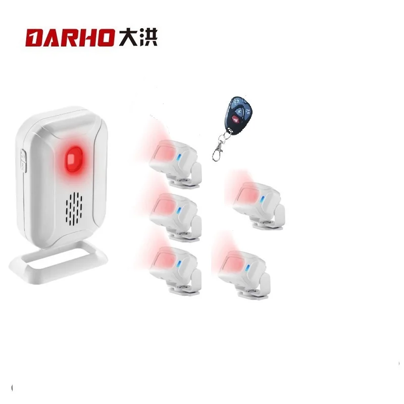 Darho Shop Company Home Security Welcome Chime Wireless Infrared PIR Motion Sensor Detector Alarm Bell Entry Alert Sensor