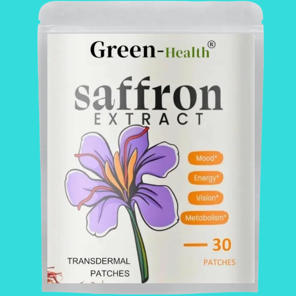 30 Patches Saffron Transdermal Patches Helps Support Optimal Mood, Energy, and Metabolism