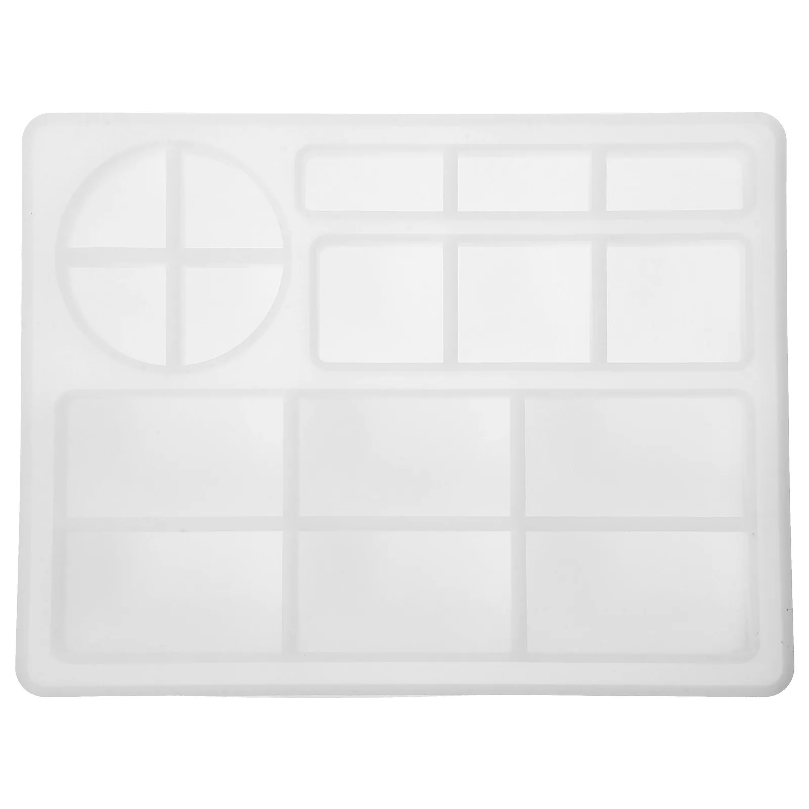 

Crystal Epoxy Resin Tray Molds Silicone Storage Rectangular 2282 White Jewelry Handmade Crafts Gift Pigments Glitter Powder