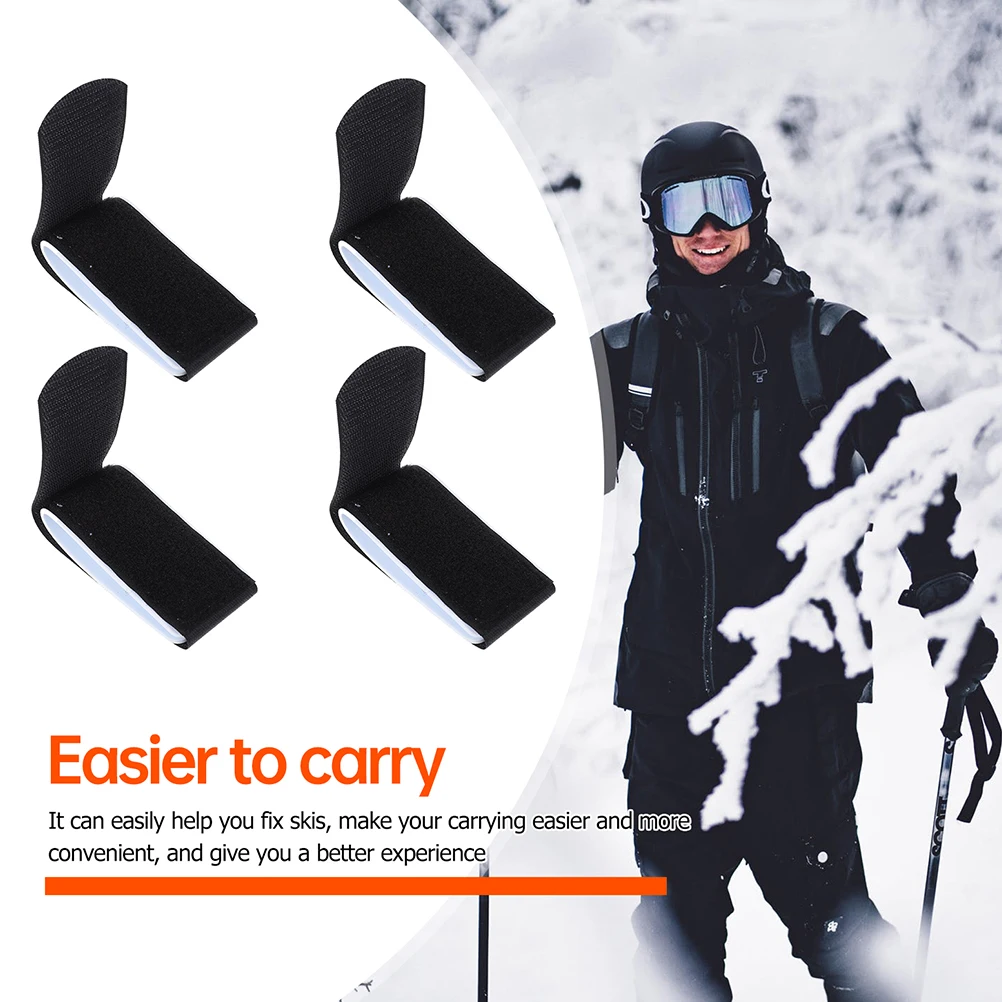 6 pezzi di cinghie per snowboard, materiale durevole di alta qualità, leganti per tavola da sci, accessori per sci all'aperto, adatti alle stagioni multiple