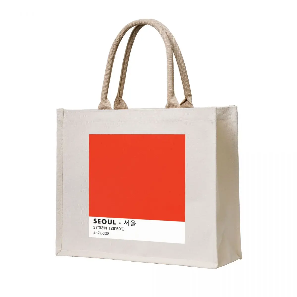 

Seoul South Korea Tote Bag custom fabric bag Women's shopper bag shopper women canvas