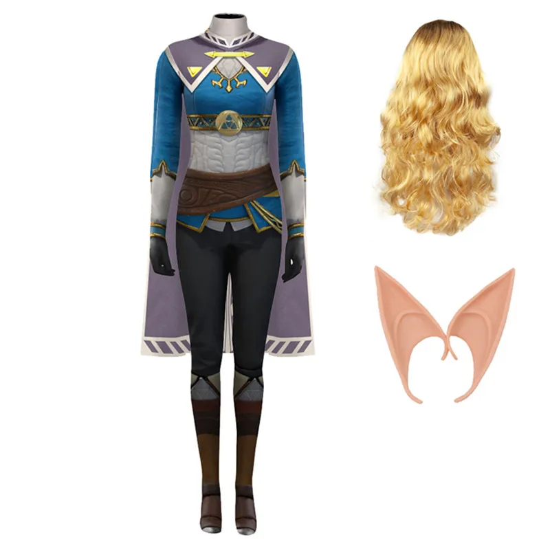 Disfraz de princesa Link, juego de disfraz de Breath of The Wild/Lears of The Kingdom, disfraz de juego de rol, fiesta de Halloween, juego de rol