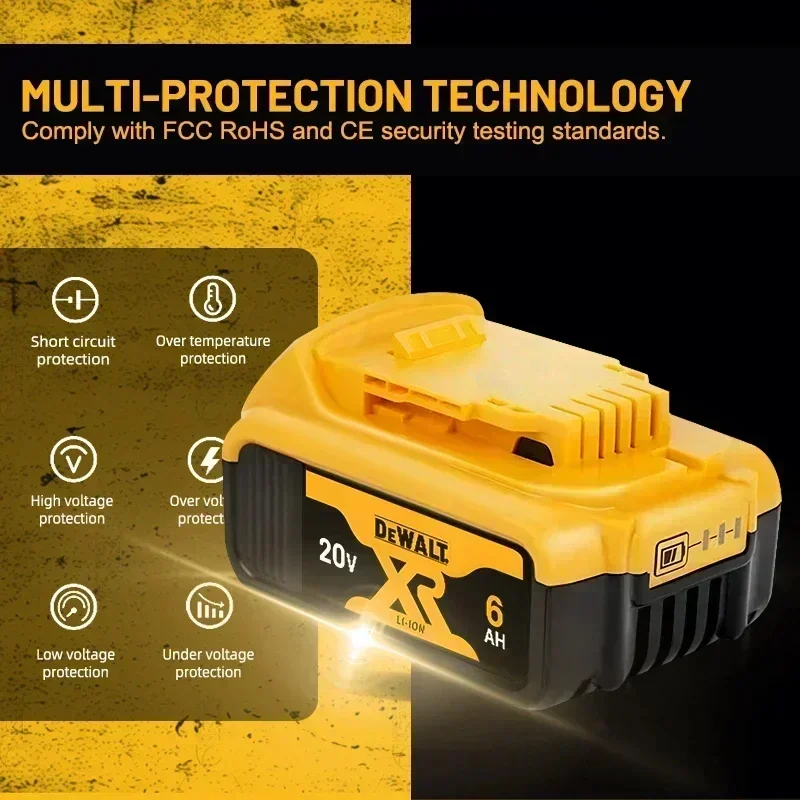 

Original-DEWALT battery 20V, 5AH, rechargeable lithium-ion battery, DEWALT, DCB115, DCB118, fast charging, DEWALT tool battery,