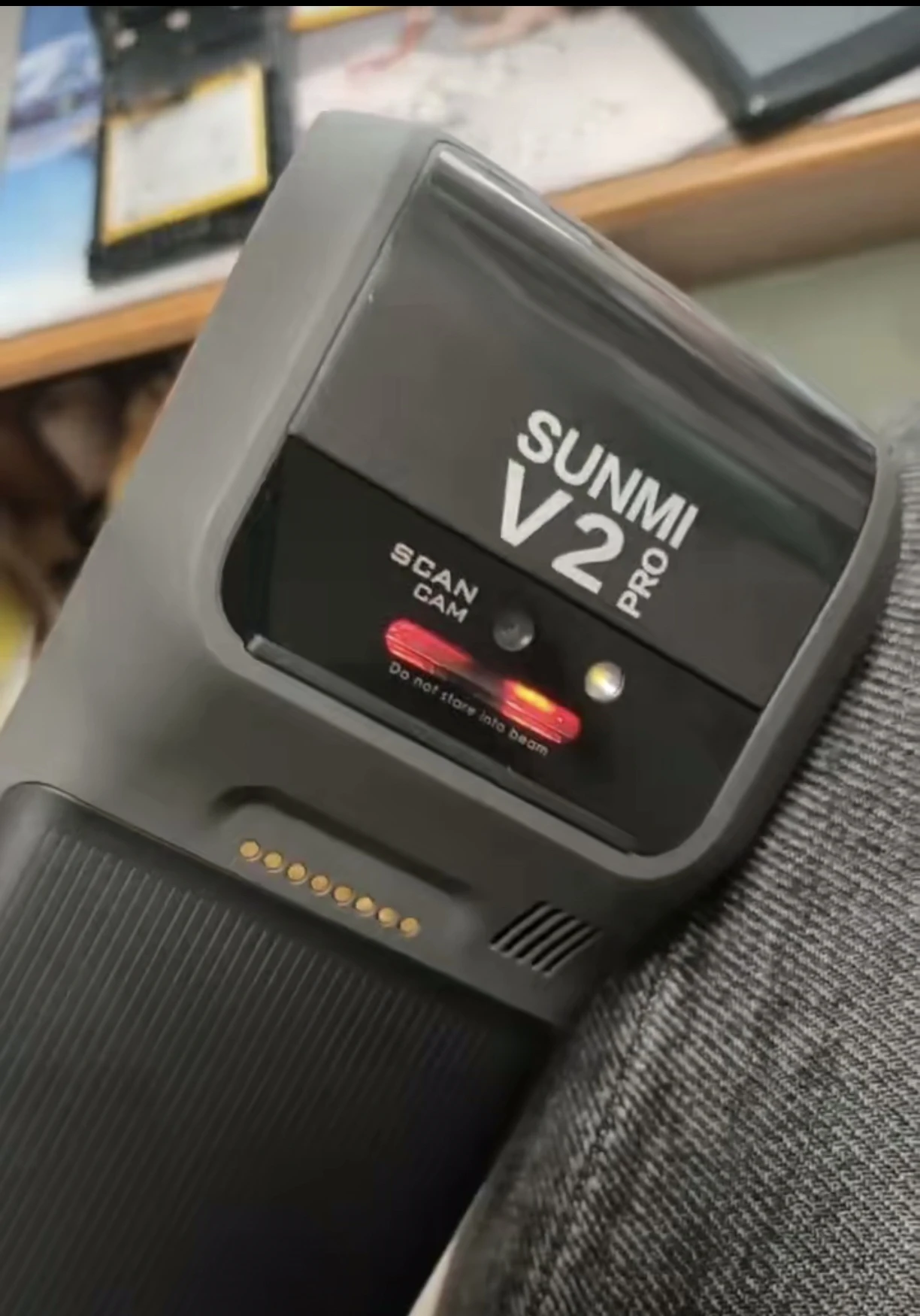 مستعمل V2 Pro مع وظيفة NFC 2 + 16 RAM و1D ماسح الباركود المحمول POS الحراري Android 7.1، 4G/ثنائي النطاق WiFi NFC