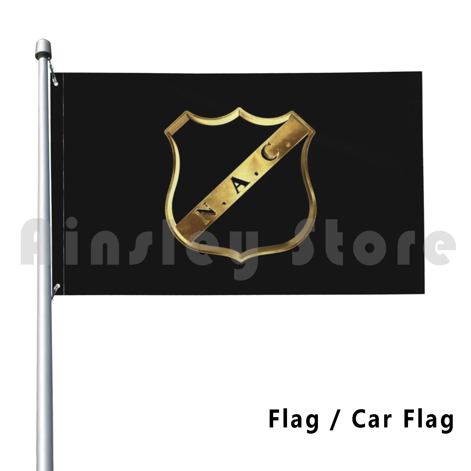 Golden Breda Football Ultras Dutch Holland Flag Car Flag Printing Custom 1312 Breda Hooligans Breda Casulas