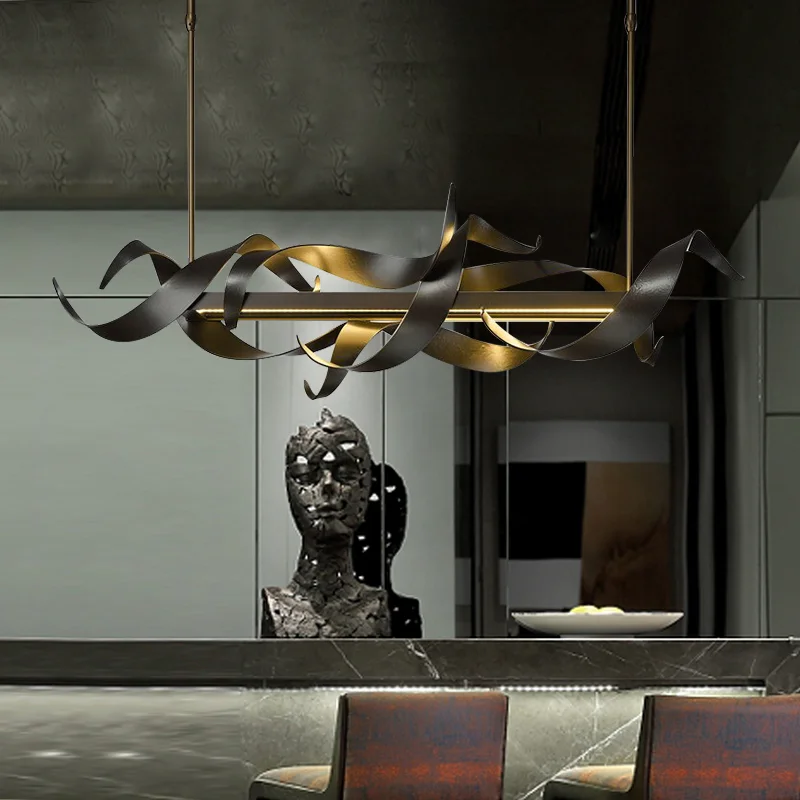 Post modern Luxury Chandelier lighting LED Iron Hanging lamp Creative Restaurant Bar Home Deco Lighting